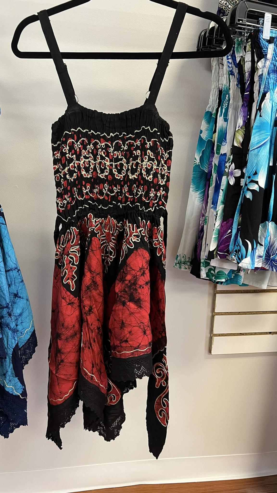 Batik Printed 4-Corner Handkerchief Dress - Image 2