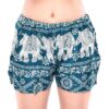 Comfy Shorts Rayon Elephant Print VTrendz