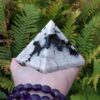 Rainbow Moonstone Ethereal Intuition Pyramid: Divine Radiance & Aura Alignment Vessel (2-Inch) VTrendz