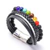 Lava & Leather Bracelet : The Triple-Layer Alignment VTrendz
