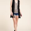 SUEDE VEST WITH FRINGE By Vocal - Image 7