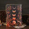 Moon Phases & Botanicals Leather Journal | Your Cosmic Grimoire VTrendz