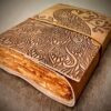 Embossed Peacock Leather Journal | Tome of Vision VTrendz