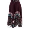 Batik Printed Ruffle Top Sundress with Georgette Lace Hem VTrendz