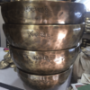 14 cm / 5.5" Full Moon 7 Metal Tibetan Gong Singing Bowl Handcrafted Singing Bowl for Meditation, Relaxation & Healing with Wooden Mallet - Image 2