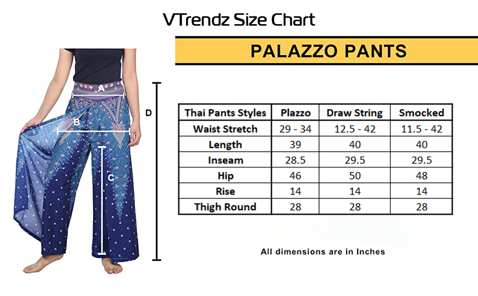 Teal Blue Open Leg Thai Palazzo Pants - Image 7