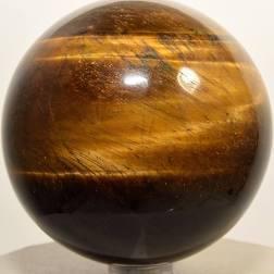 Tiger Eye Sphere Natural Stone For Healing Stone for Creativity, Intuition & Protection, Meditation Crystal Healing Grid Reiki Metaphysical Energy between 250 to 450 grams