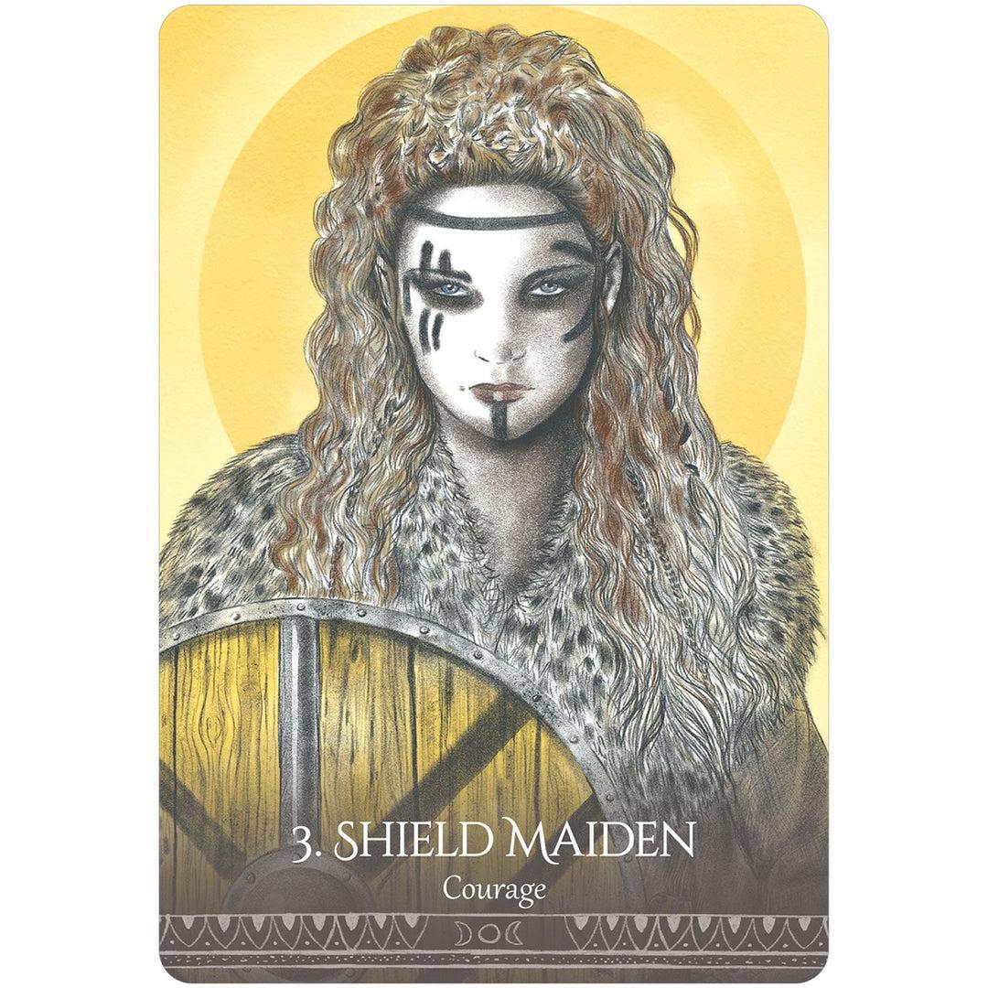 Goddess Spirit Oracle Deck, Tarot inspired, Spiritual Divination Tools, Metaphysical Gifts, 7"*5" Deck, 44 Cards & Guidebook Set - Image 4
