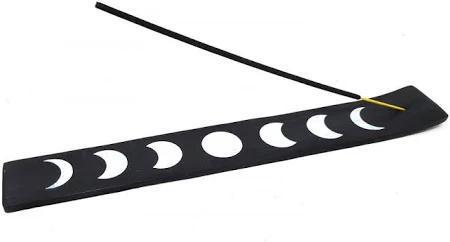 Phases of the Moon Incense Stick Burner | Lunar Cycle Ash Catcher (10"L) - Image 2