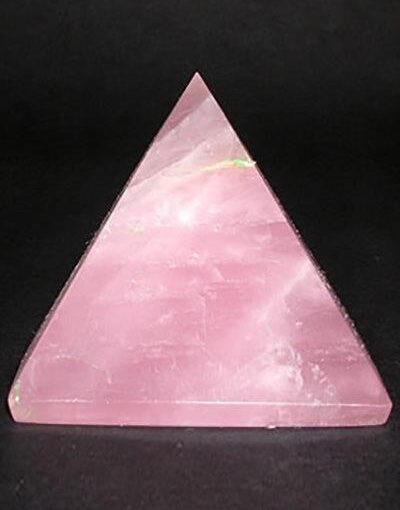Rose Quartz Compassion Pyramid: Deep Heart Healing & Grace Vessel (2-Inch)