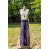 Navy Blue Open Leg Thai Palazzo Pants VTrendz