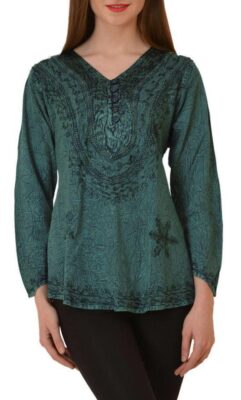 Pio 5B FS Full Sleeve Solid Color Top