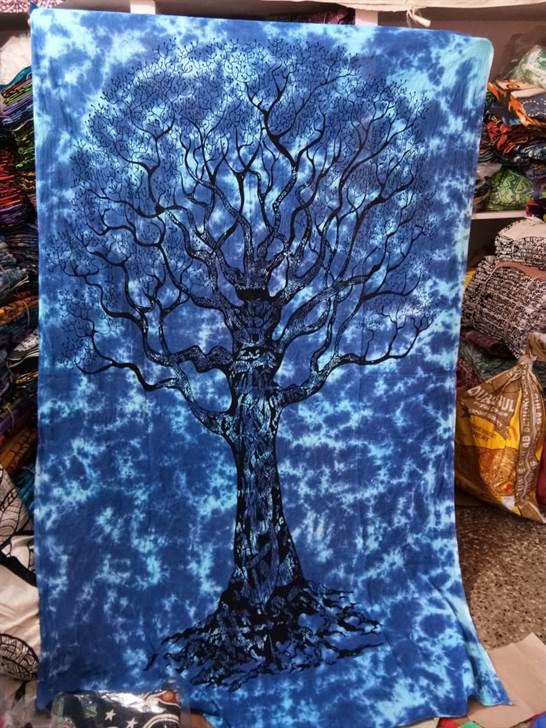 Celtic Season Tree Wall Hanging Handmade Cotton Tapestry 84"x54" inch