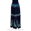 Long 8-Kali Embroidered Maxi Dress with Stretch Sleeves VTrendz