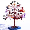 7-Chakra Agate Slice Base Gemstone Feng Shui Tree: The Multi-Mineral Architect of Alignment VTrendz