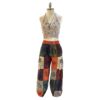 Plain Patch Boho Cargo Elastic Bottom Pants VTrendz