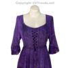 Long Sleeves Victorian Style Corset Dress with Georgette Lace & Threadwork VTrendz