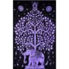 Tree of life With Elephant Tie dye Base Poster Wall Hanging Handmade Cotton Tapestry 40"x30" inch VTrendz