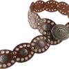 Women Boho Designer Grommet Oval Belt - Image 5