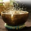 13 cm / 5.1" Full Moon 7 Metal Tibetan Gong Singing Bowl Handcrafted Singing Bowl for Meditation, Relaxation & Healing with Wooden Mallet - Image 5