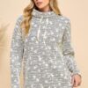 PRINTED LONG SLEEVE TOP - Image 3