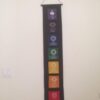 7-Chakra Banner with Decals Signs -Wall Hanging Decoration, Yoga Studio Decor, Office Decor, Inspirational Quotes, Affirmation Banner