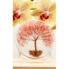 Orgone Coaster / Disc / Plate with Natural Stone Tree of Life Rose Quartz 3.5" inch diameter VTrendz