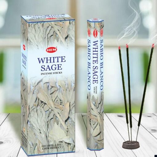 HEM White Sage Incense Sticks for Spiritual Cleansing and Purification