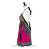 Hand-Printed Jamawar Short Scarf Halter Dress VTrendz
