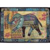 VPT-E07 Elephant Wall hanging Vintage Patchwork Tapestry Bohemian Handmade Beaded Embroidered Ethnic Hippie Indian Wall décor 40 x 60 Inches