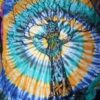 Celtic Tree Spiral Tyedye Wall Hanging Handmade Cotton Tapestry 84"x54" inch - Image 3