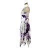 2 Layer Tie Dye Handkerchief Dress with Front Corset & Adjustable Straps VTrendz