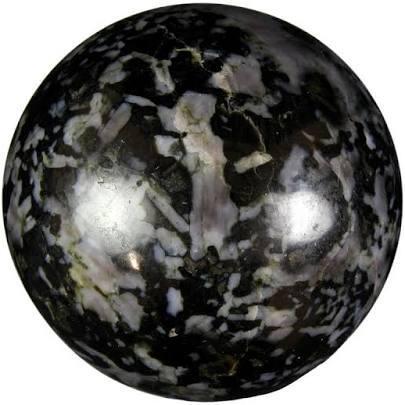Indigo Gabbro Sphere Natural Indigo Stone For Healing Stone for Creativity, Intuition & Protection, Meditation Crystal Healing Grid Reiki Metaphysical Energy