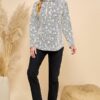 PRINTED LONG SLEEVE TOP - Image 8