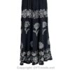 Long 8-Kali Embroidered Maxi Dress with Stretch Sleeves VTrendz