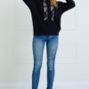 TIE NECK HOODIE TOP WITH POCKET - Image 2
