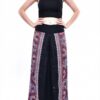 Black Palazzo Pant Flower Print Rayon Comfy & Trendy Thai Boho Pant One Size Fits Most 100% Rayon - Image 5