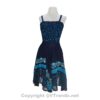 Batik Printed Ruffle Top Sundress with Georgette Lace Hem VTrendz