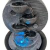 Yin Yang & LED Antique Resin Tabletop Waterfall Fountain - Image 2