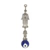 2 Hamsa Hands with Evil Eye Hangings, Handmade, 12" VTrendz