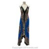 Jamawar Scarf Dress Dori with Halter Neck & Back Ties VTrendz