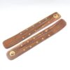 Yin-Yang & Stars Brass Inlay Wood Ash Catcher | Path of Balance (10"L) VTrendz