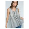 IM1719T-Vocal WS Top With Rhinestones white/Black VTrendz