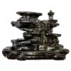 Retro Ceramic Double Cone Backflow Incense Holder Waterfall Incense Burner, Reflux Burner, Handmade Ceramic, Home Decor for Meditation, Mini-Zen Experience 15.5*7.5*13 cm VTrendz