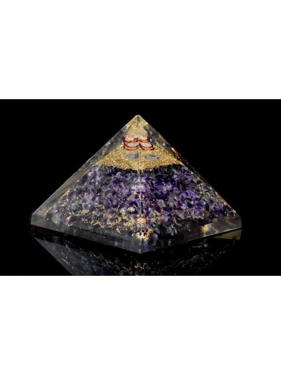 Amethyst Orgonite Pyramid 2*2*2 inch - Image 2