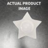 Selenite Star Candle Holder & Sphere Stand: Celestial Anchor for Metaphysical Balance VTrendz