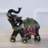 Elephant Black Gold Green Statue Handmade Resin Idol Figurine Statue Symbol of Goodluck, Strength, Protection, Wisdom, Power, and Integrity - Image 2