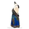 Hand-Printed Jamawar Short Scarf Halter Dress VTrendz