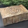 Hand Carved Decorative Hamsa Hand Evil Eye Wooden Storage Box, 9"x6"x2.75" - Image 2