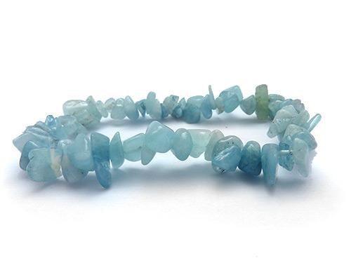 Aquamarine Stress Relief Chips Bracelet: The Breath of the Ocean & Tranquil Flow - Image 3